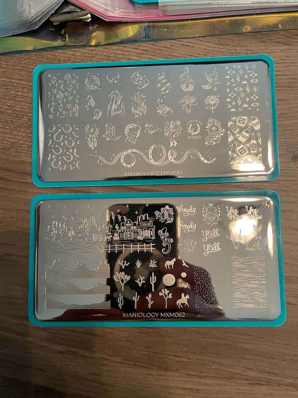 Maniology Nail Stamping Plates Lot MXM061, MXM062, and M246